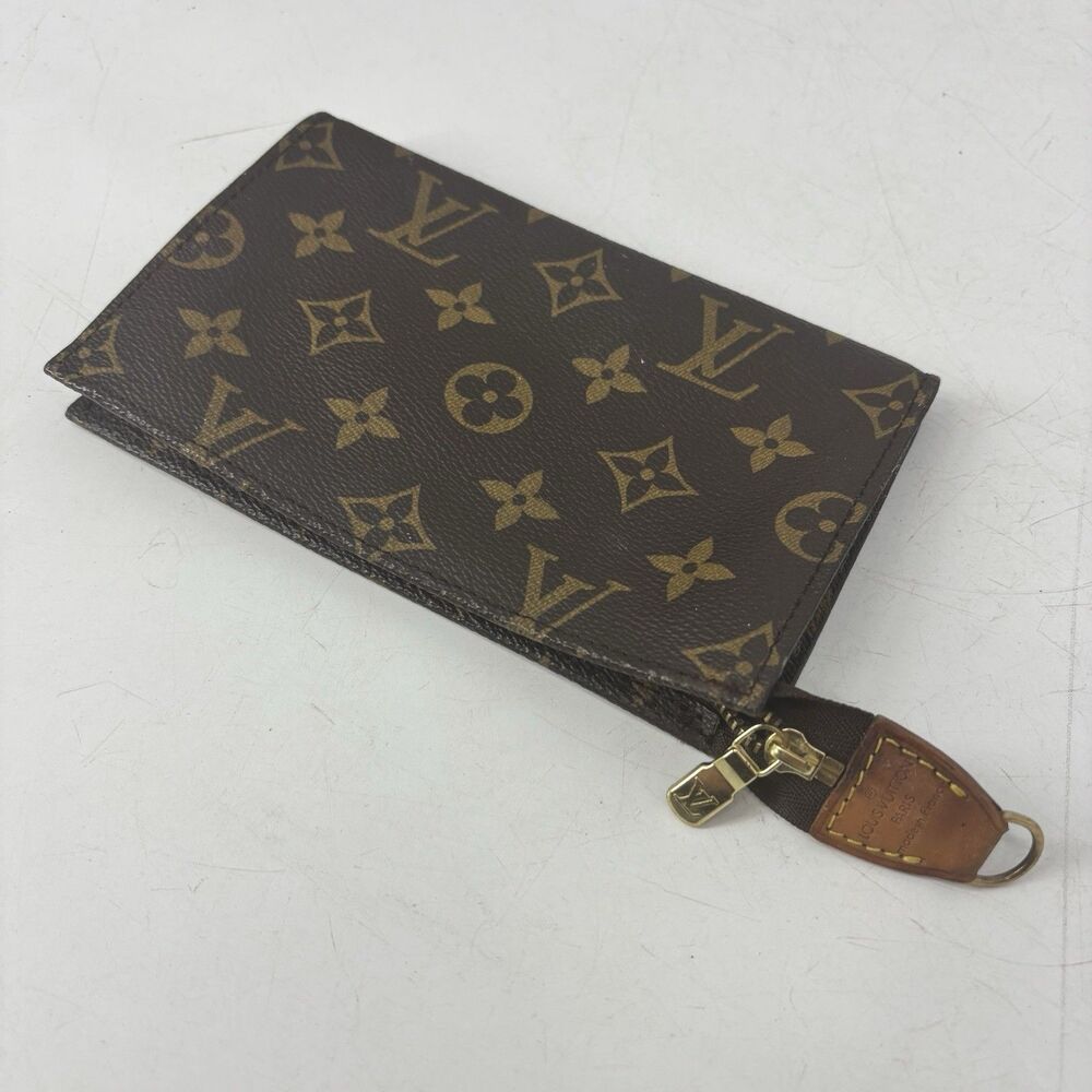 Vintage Louis Vuitton Monogram Wristlet Clutch Pouch Made in France 80s LV